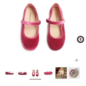 Chic Pink Velvet Mary Jane Shoes for Kids